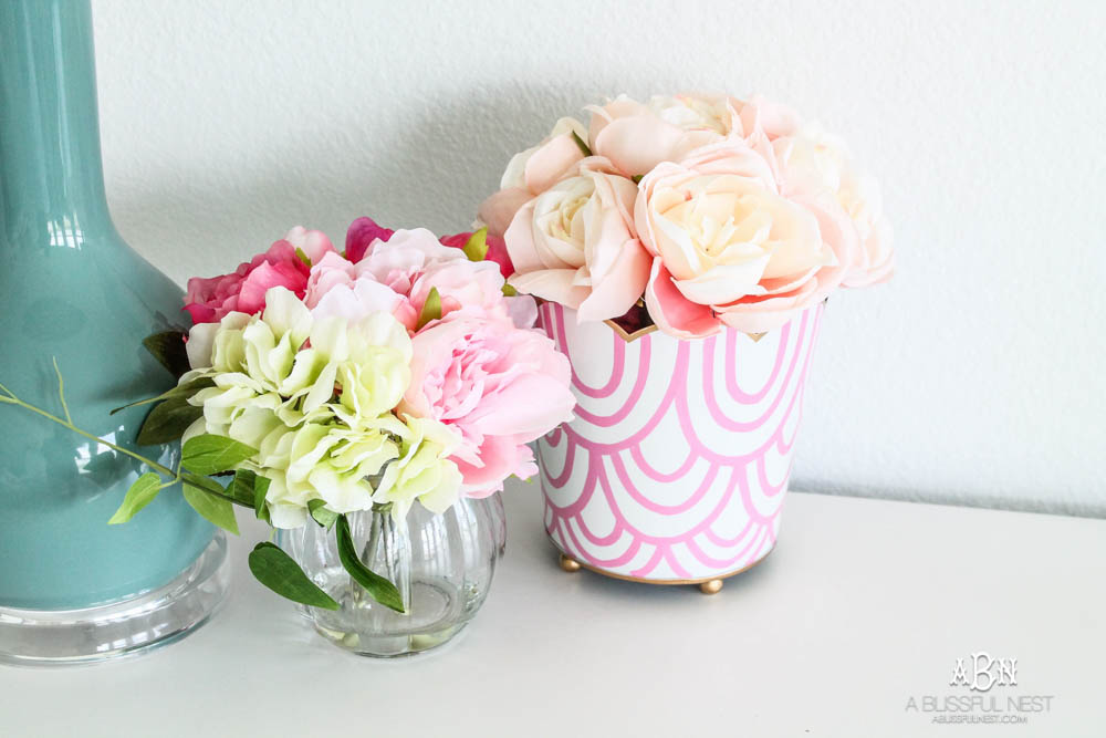 The sweetest little girls room updated with custom wall artwork! #ABlissfulNest #ad #society6