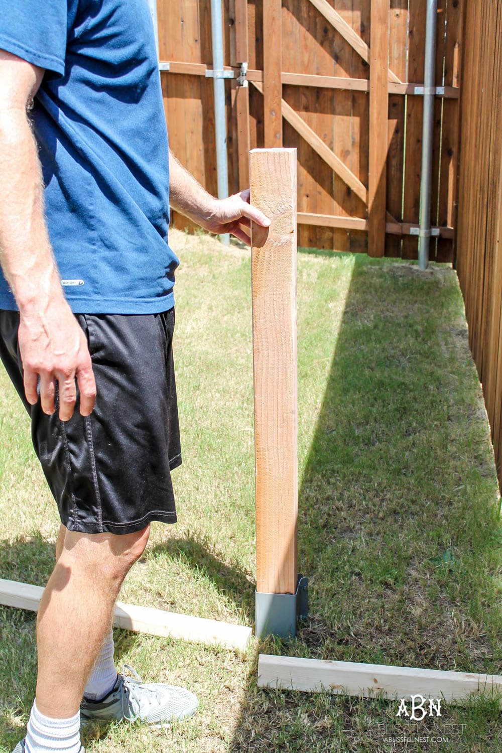 Follow our simple steps to recreate this dog gate for your own backyard with this essential gate kit from National Hardware. #ad #NationalHardware