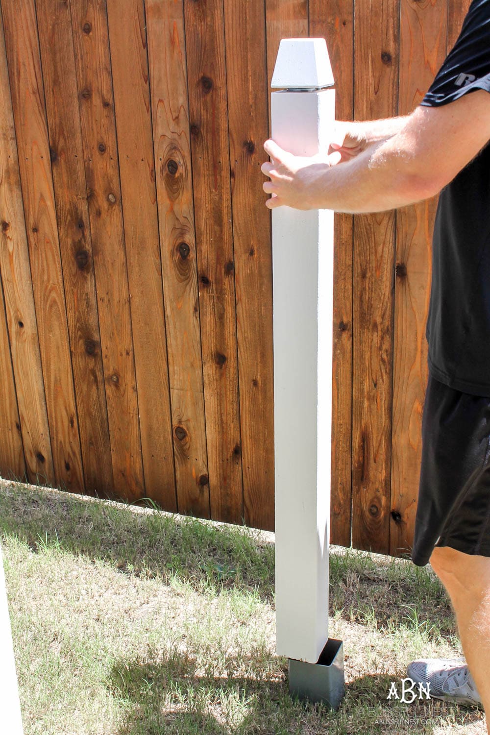 Follow our simple steps to recreate this dog gate for your own backyard with this essential gate kit from National Hardware. #ad #NationalHardware