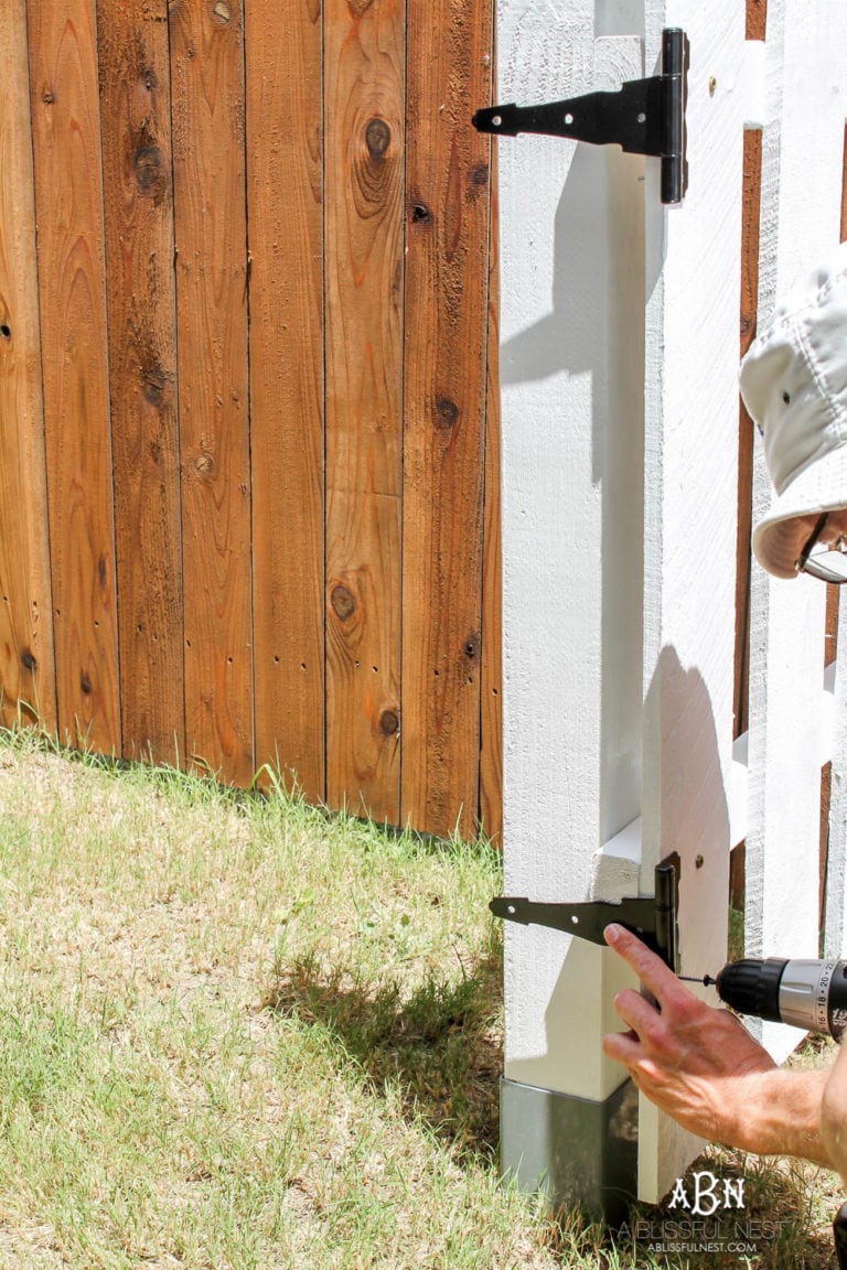 DIY Outdoor Dog Gate Tutorial for Large Opening A Blissful Nest
