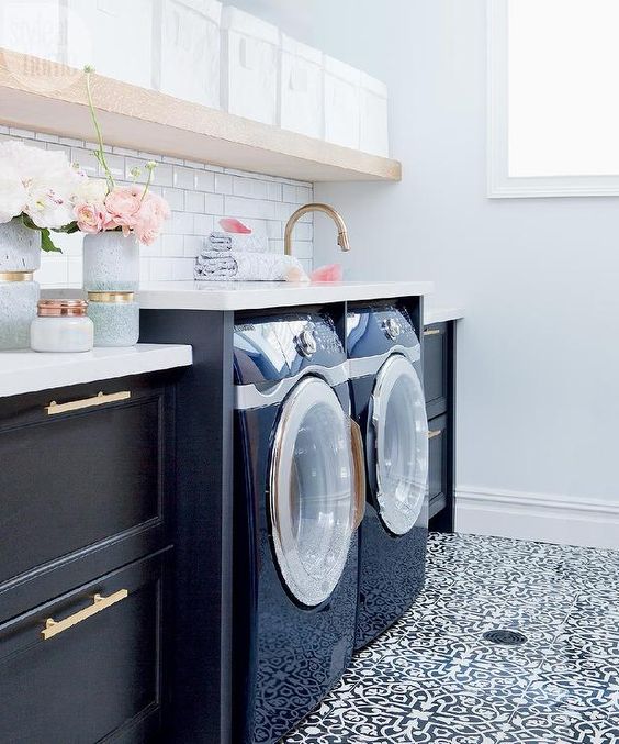 So excited to share my laundry room design plans using one of my favorite sources Floor & Decor! #ad #flooranddecor