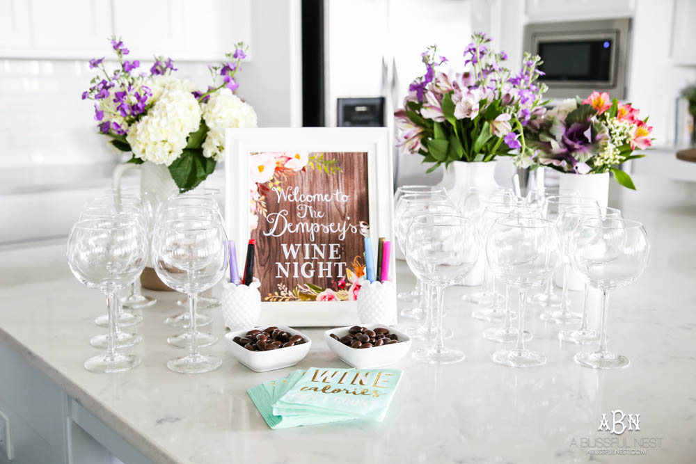 Get these tips on how to host a wine tasting party that all your friends will love! #ABlissfulNest #partyidea 