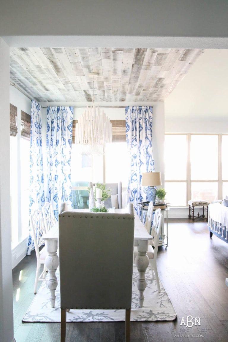 Blue and White Breakfast Room Sources + Details - A Blissful Nest