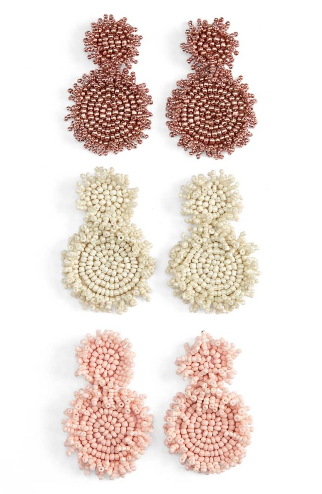 These gorgeous beaded earrings are on major sale this week!