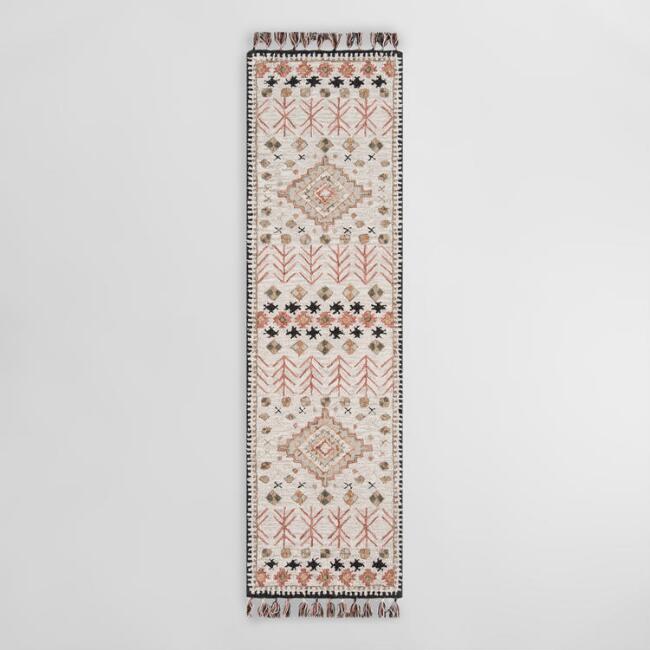 Ivory and Spice Tufted Wool Aelin Area Rug