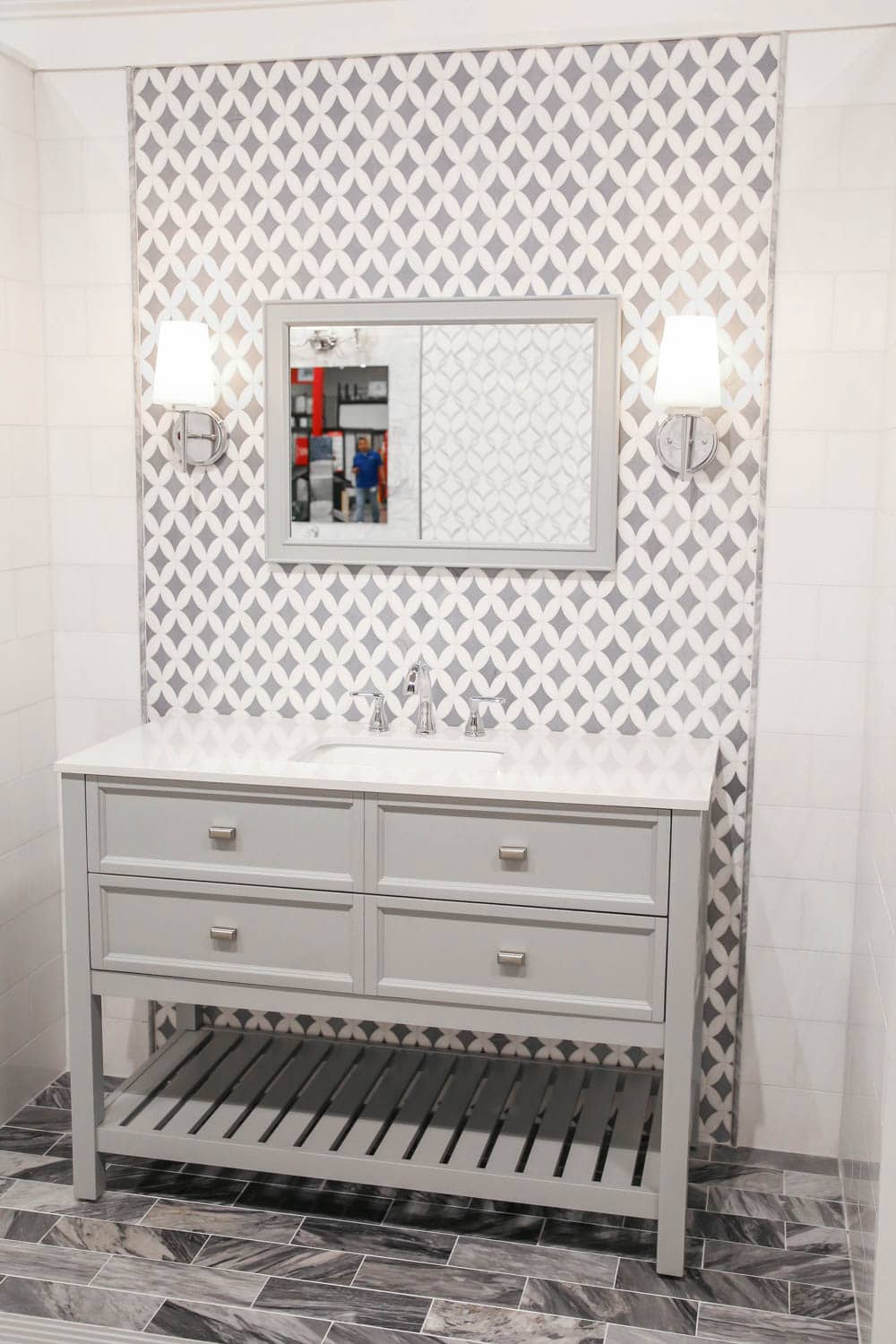 Guest Bathroom Design Plans with Floor & Decor