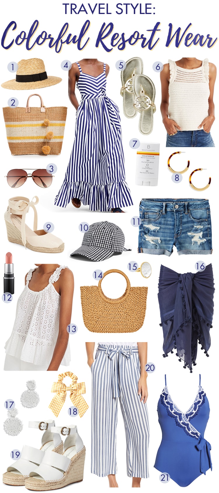 Travel Style: Colorful Resort Wear
