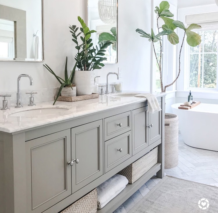The most beautiful master bathroom update from Design Sixty Five!