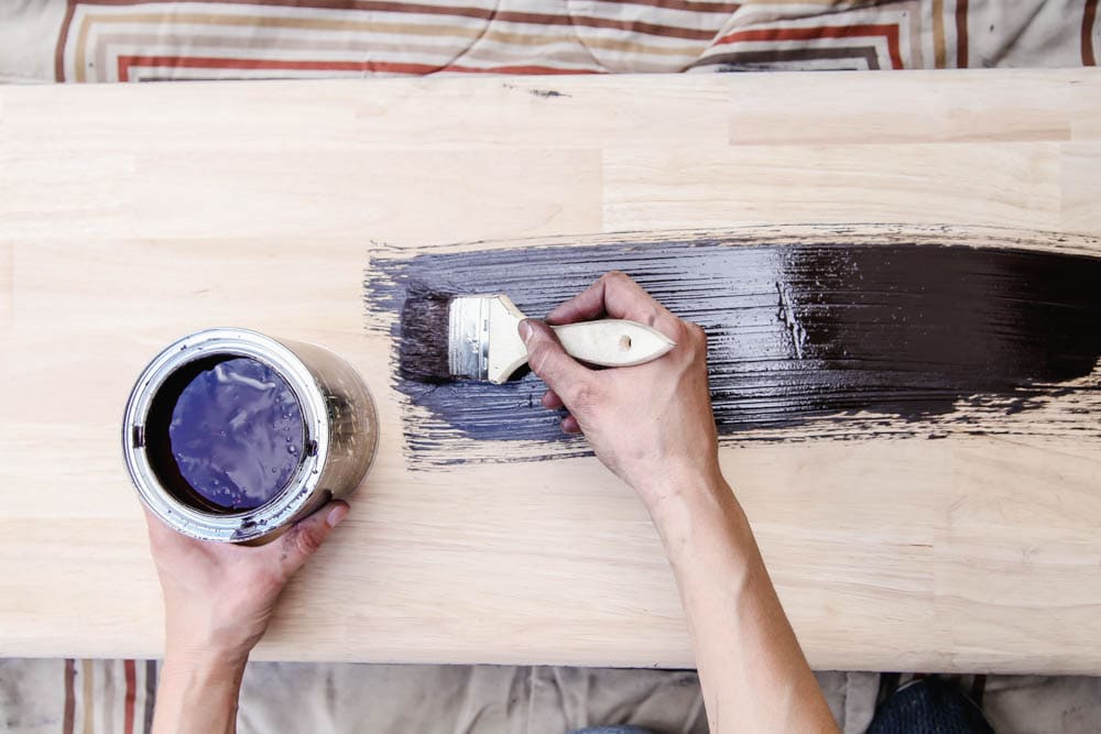 How to use stain to makeover furniture. #zar #ad