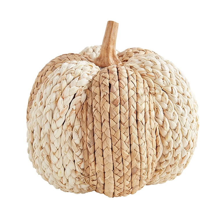 These beautiful natural woven pumpkins are on sale! #ABlissfulNest