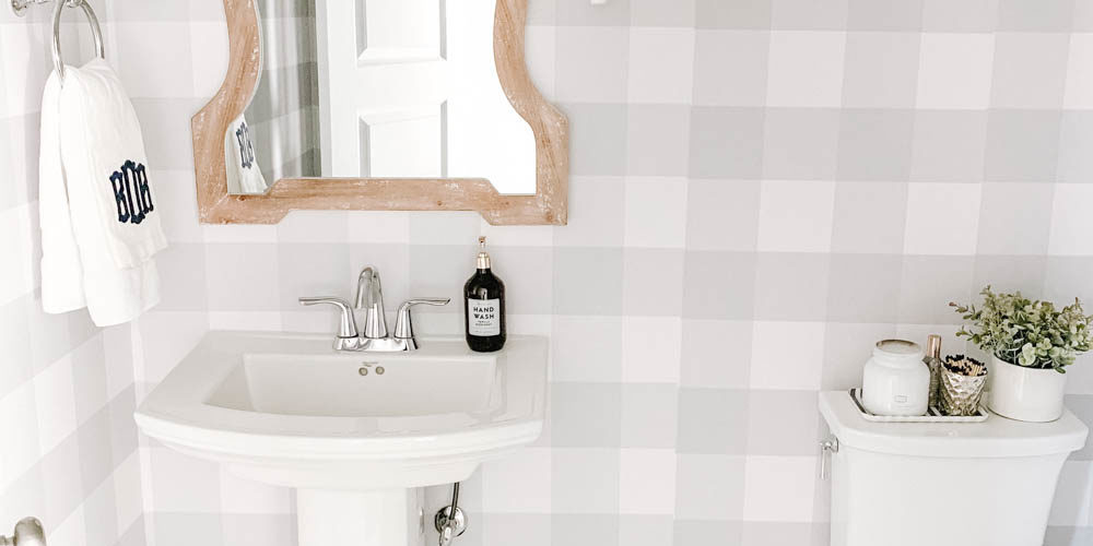 Modern Farmhouse Powder Bathroom Reveal A Blissful Nest