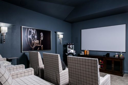 Tips To Create a Family-Friendly Media Room + Design Board - A Blissful ...