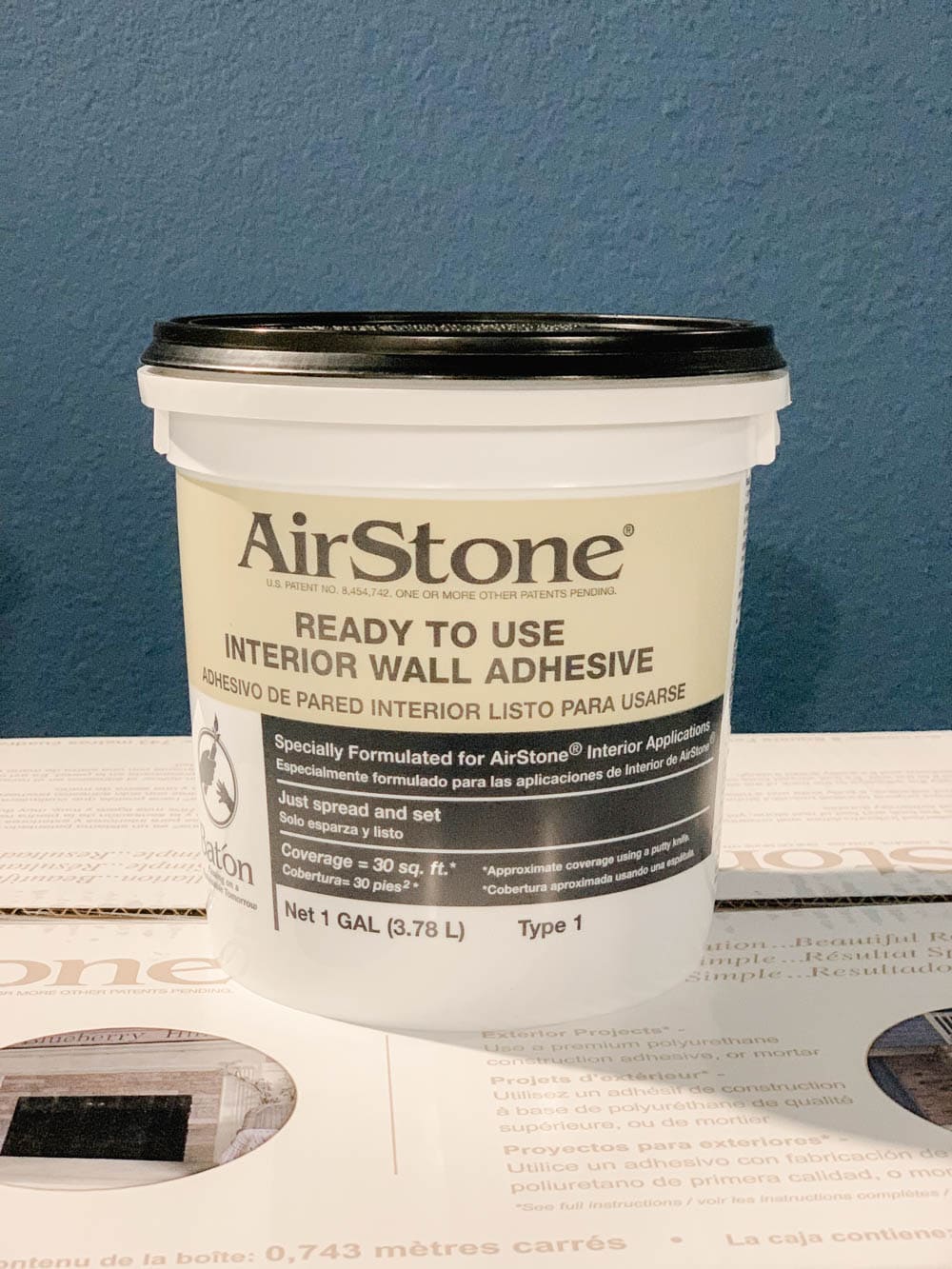 *NEW* AirStone Ready to Use Interior Wall Adhesive | 1 GAL