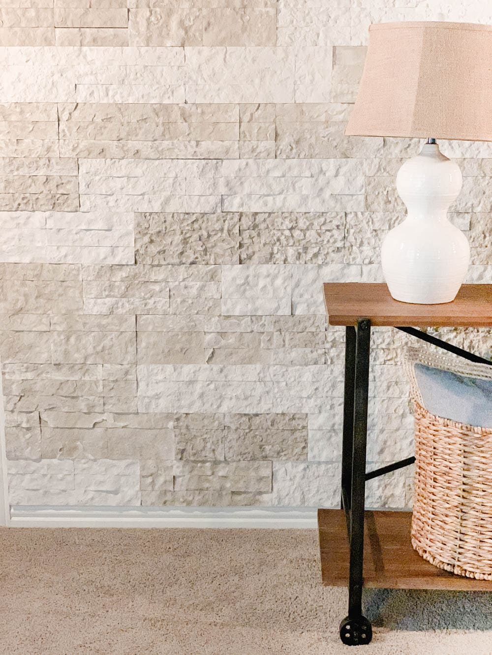 How To Build A Faux Stone Wall - A Blissful Nest