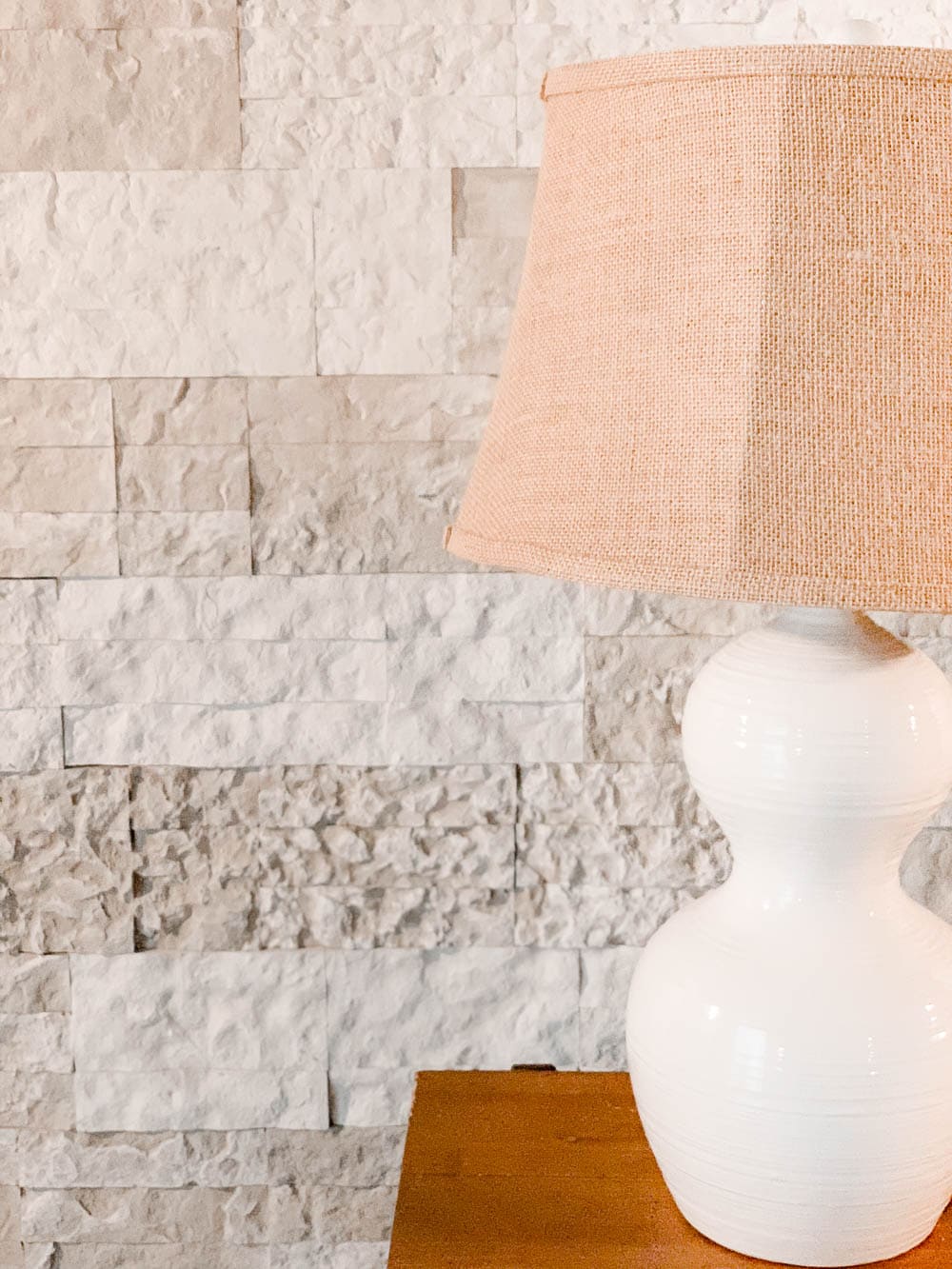 Tips and tricks on how to build a faux stone wall in your home. #ABlissfulNest #diytutorial