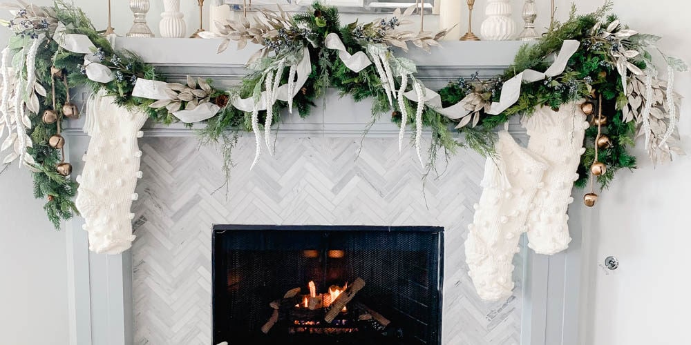 How to Hang A Holiday Garland Without Damaging Your Walls or Mantle A