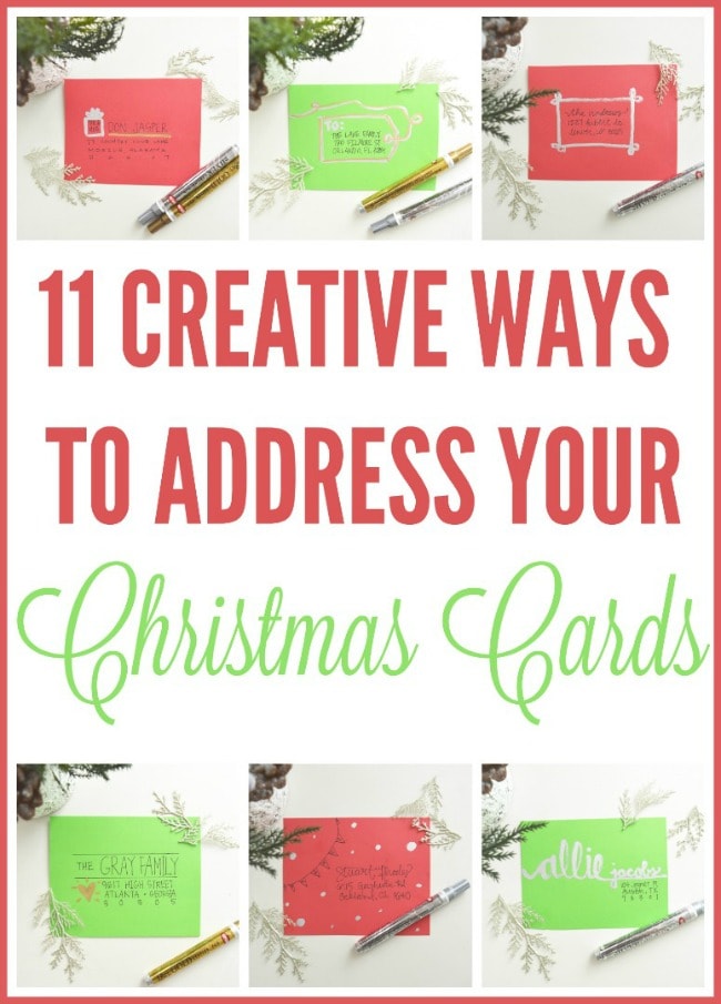 11 Creative Ways To Address Christmas Cards