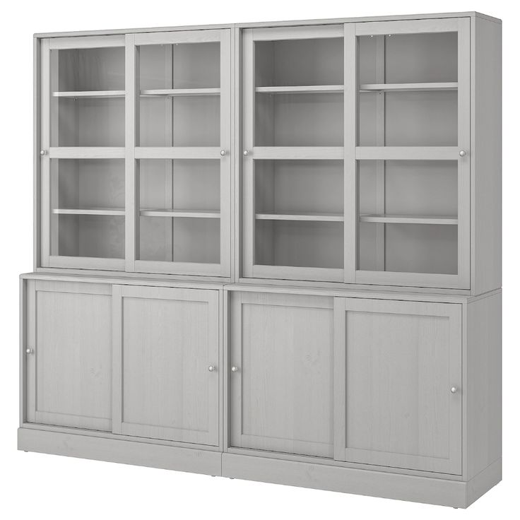 An affordable grey cabinet for a home office. #homeoffice #officeideas