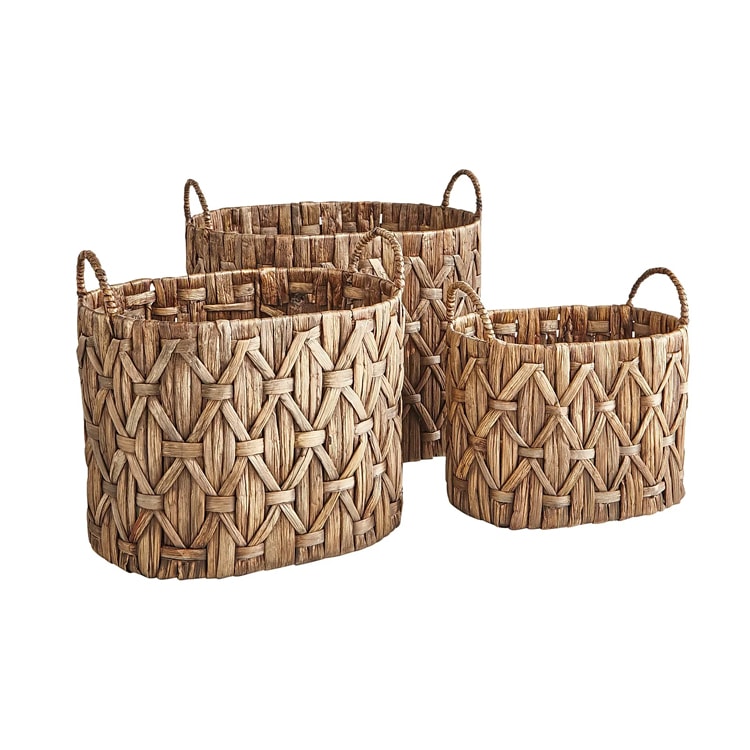 These Water Hyacinth Baskets are great for so many things around the house and look so pretty too! #ABlissfulNest