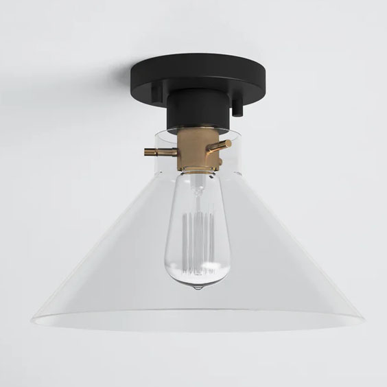 This sleek, industrial semi-flush mount light is a must have addition to your home! #ABlissfulNest
