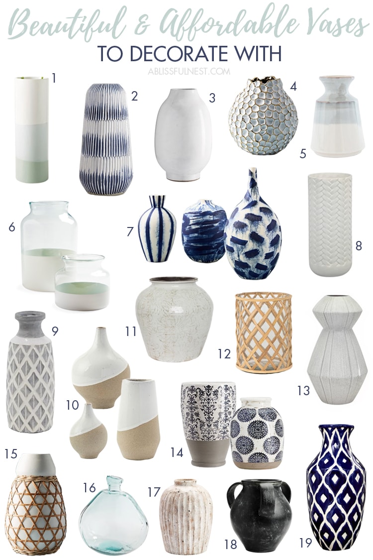 Ideas For Decorating With Vases Beautiful Affordable Vases For Any Design Style