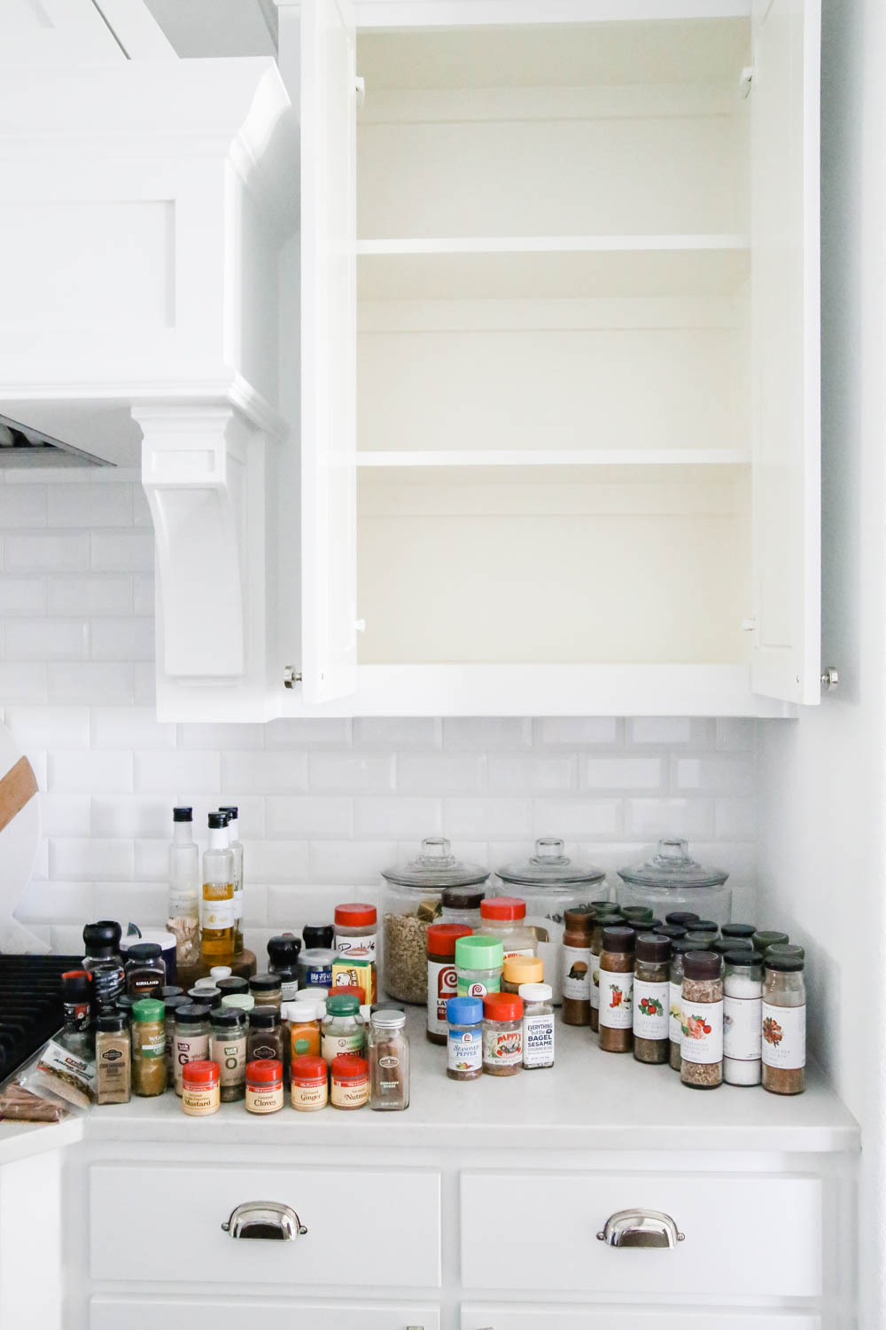 Spice Cabinet Makeover + Tips to Organizing Spices in A Cabinet