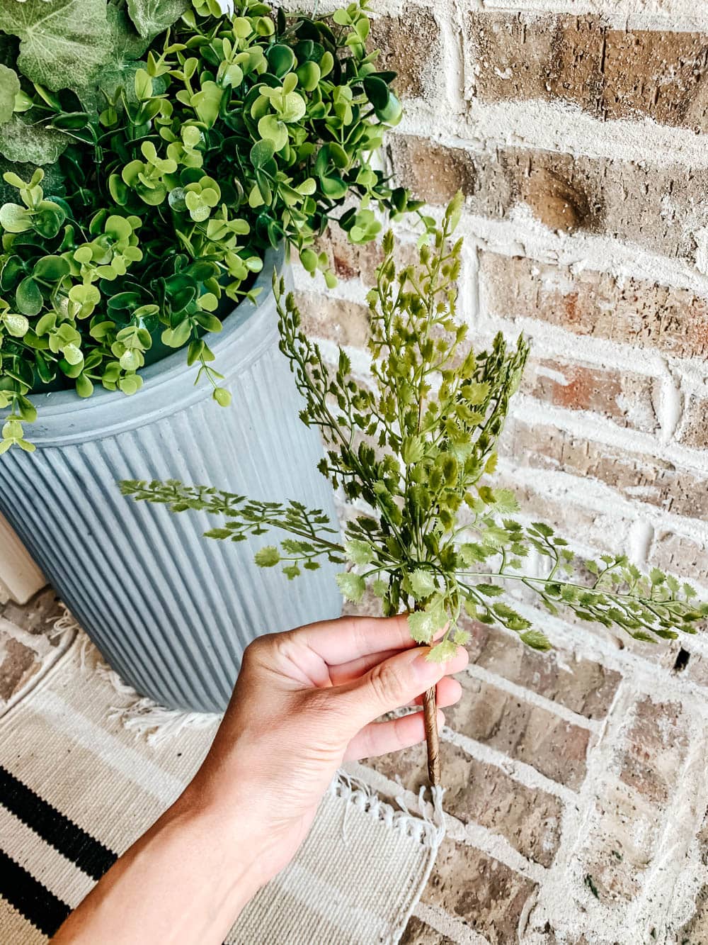 How to Fill a Planter with Outdoor Artificial Plants and Flowers