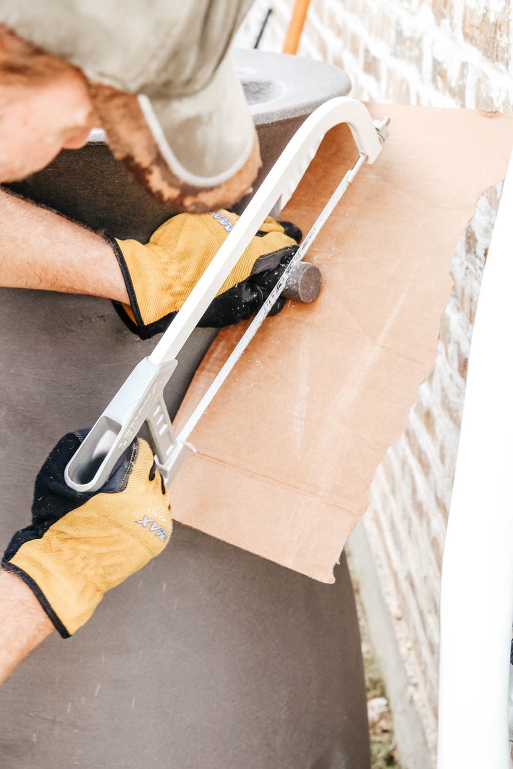 Install a rain barrel system for your home and save money and conserve your water supply. Simple step-by-step tutorial for installing a rain barrel. #ABlissfulNest