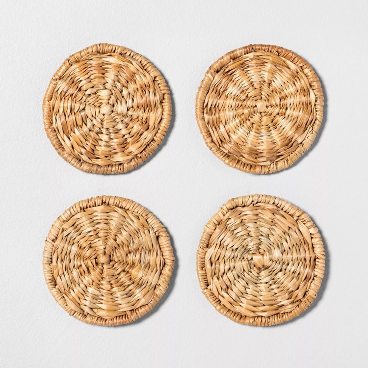 The funnest set of woven coasters to entertain with this summer! #ABlissfulNest