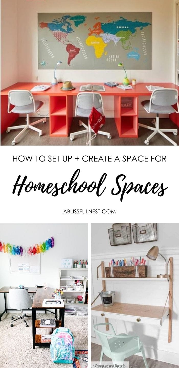 Smart ideas for homeschool spaces. #ABlissfulNest