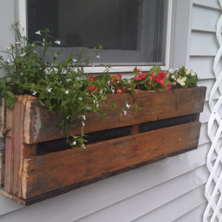 DIY pallet window box design