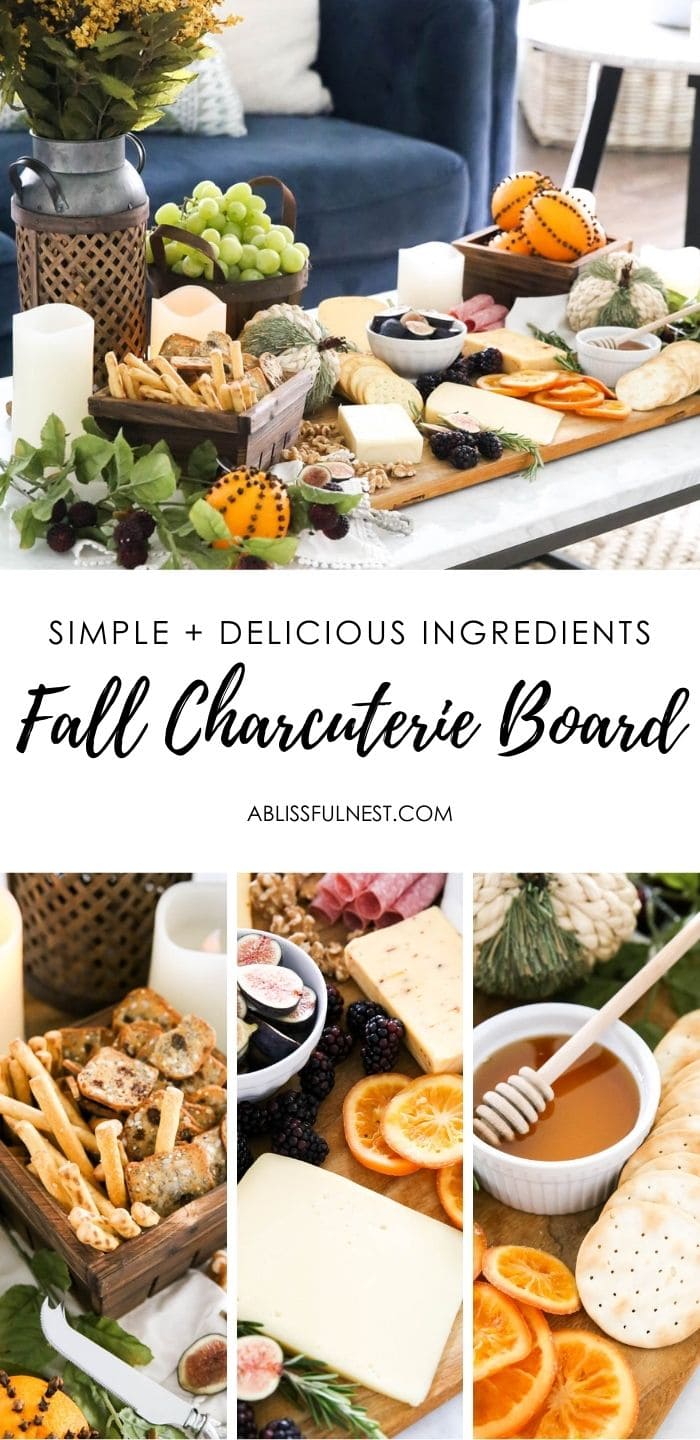 Create a harvest charcuterie board details. #ABlissfulNest #ad #RothCheese #fall