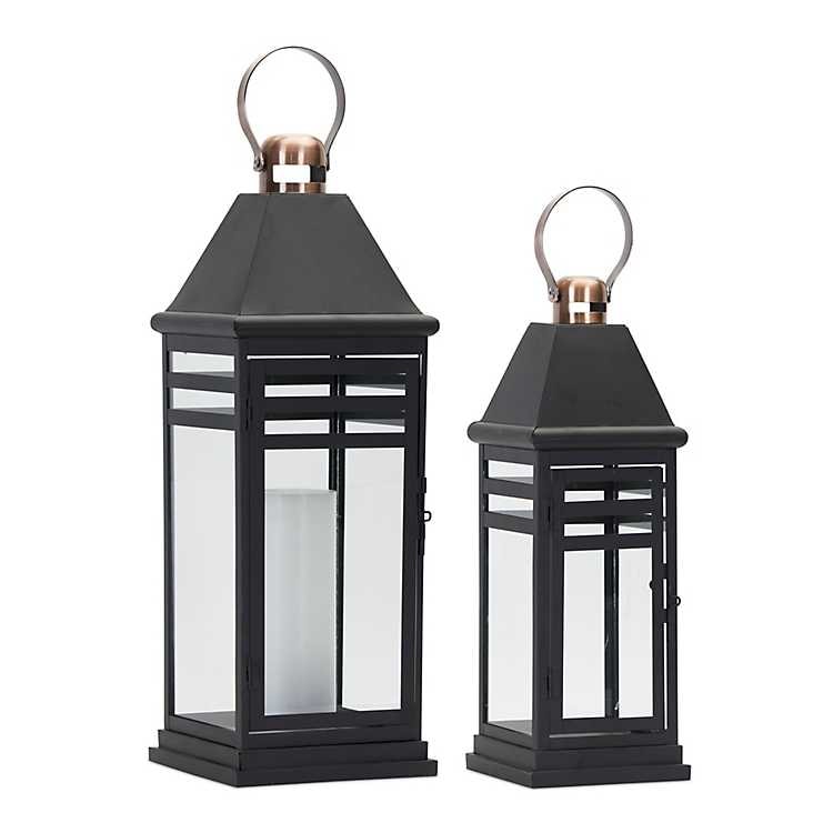 These metal frame lanterns are such a fun piece of decor to add to your home! #ABlissfulNest