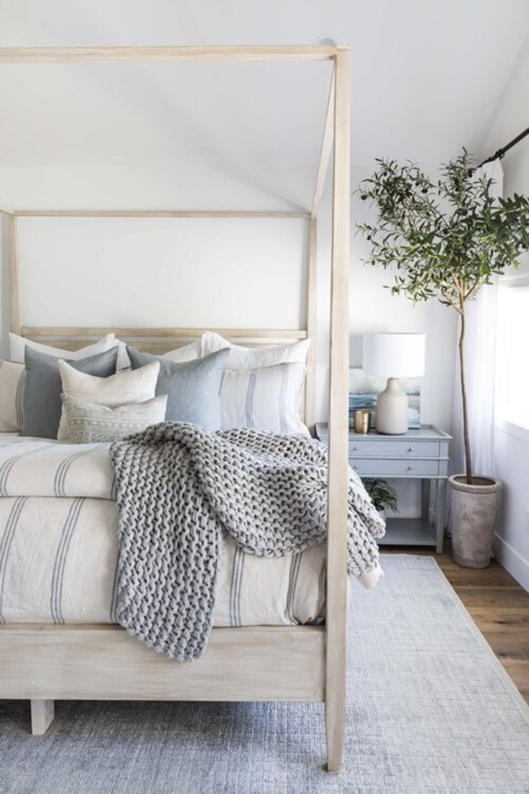 This gorgeous bedroom by Pure Salt Interiors is so beautiful!