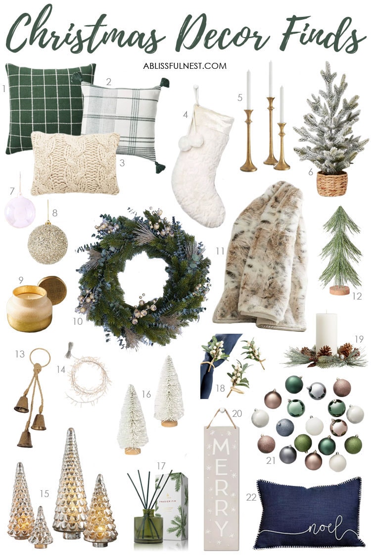 Christmas Decor Finds to Create a Cozy Home For The Season - A Blissful Nest