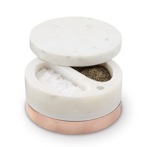 This marble salt keeper is something so different to gift this holiday season! #ABlissfulNest
