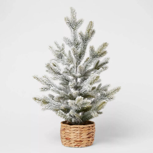 This artificial tabletop Christmas tree is perfect to add Christmas into every room of your home! #ABlissfulNest