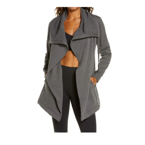 This cute gray wrap jacket is the perfect casual piece and such a fun gift! #ABlissfulNest