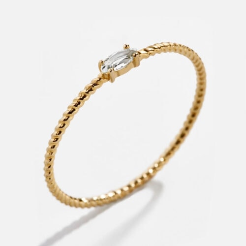 This dainty gold ring is such a fun gift idea! #ABlissfulNest