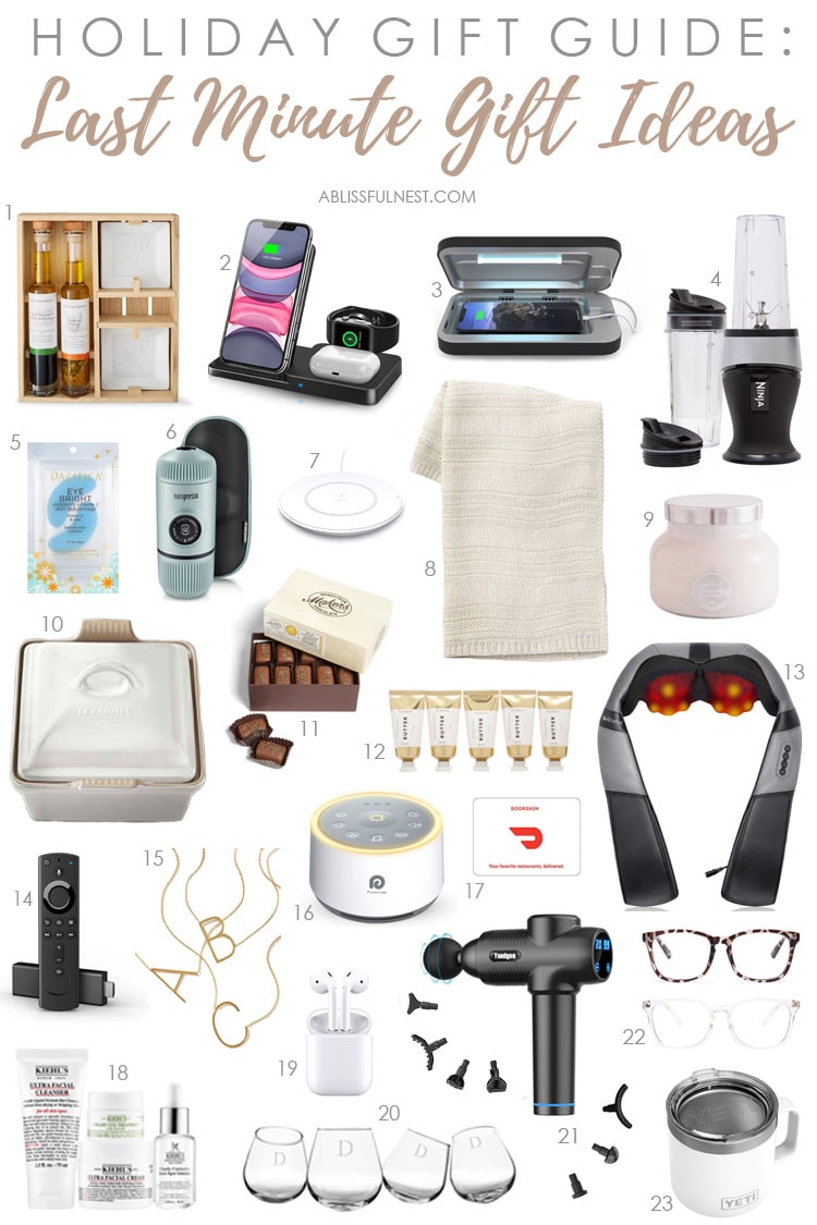 The BEST last minute gift ideas to help you complete your holiday shopping. #ABlissfulNest #Christmas #giftideas