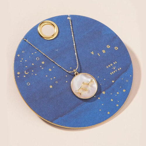 This zodiac necklace is such a fun under $50 gift idea! #ABlissfulNest