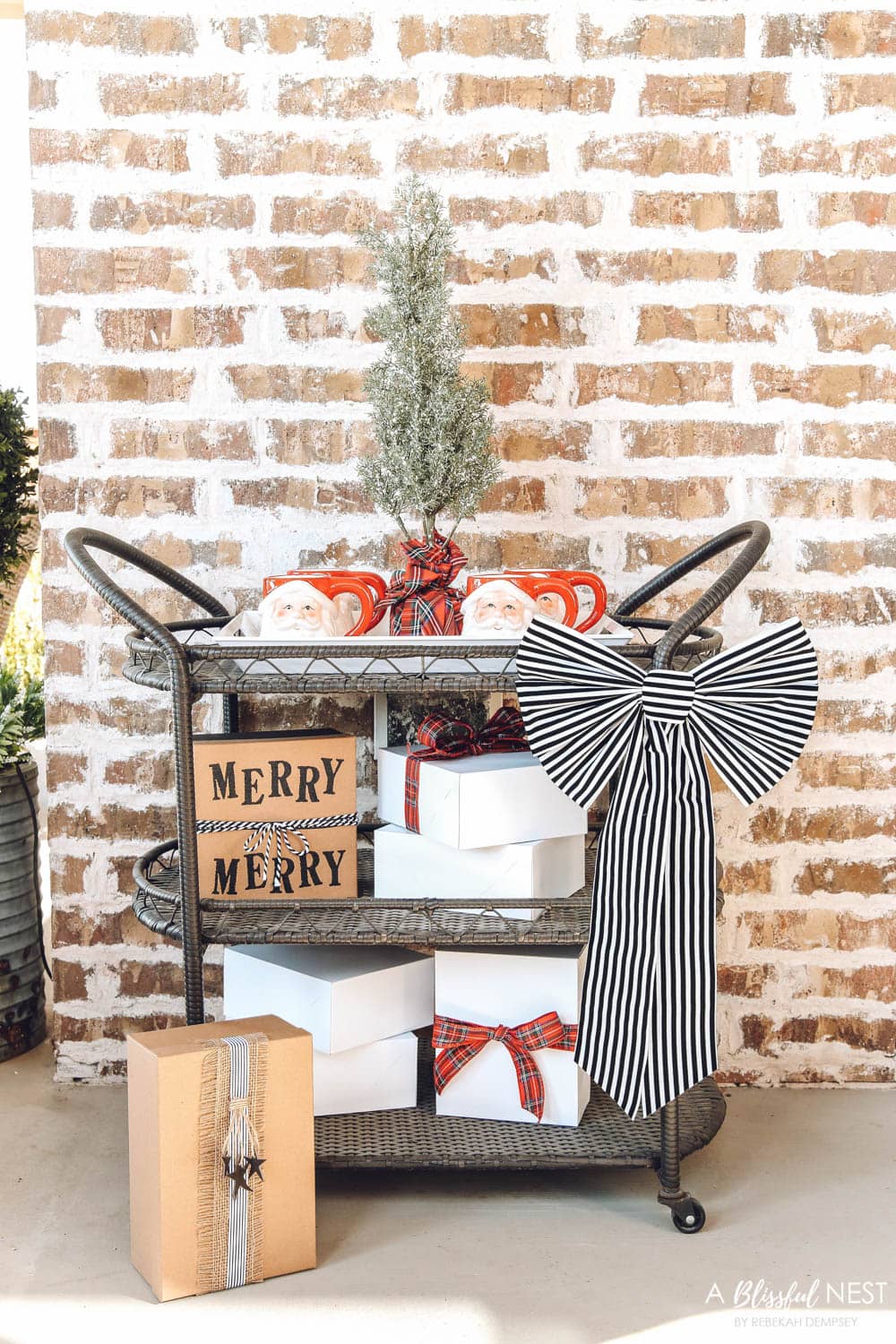 Easy and affordable holiday home decor ideas for any space. #ABlissfulNest #christmasdecor #christmas