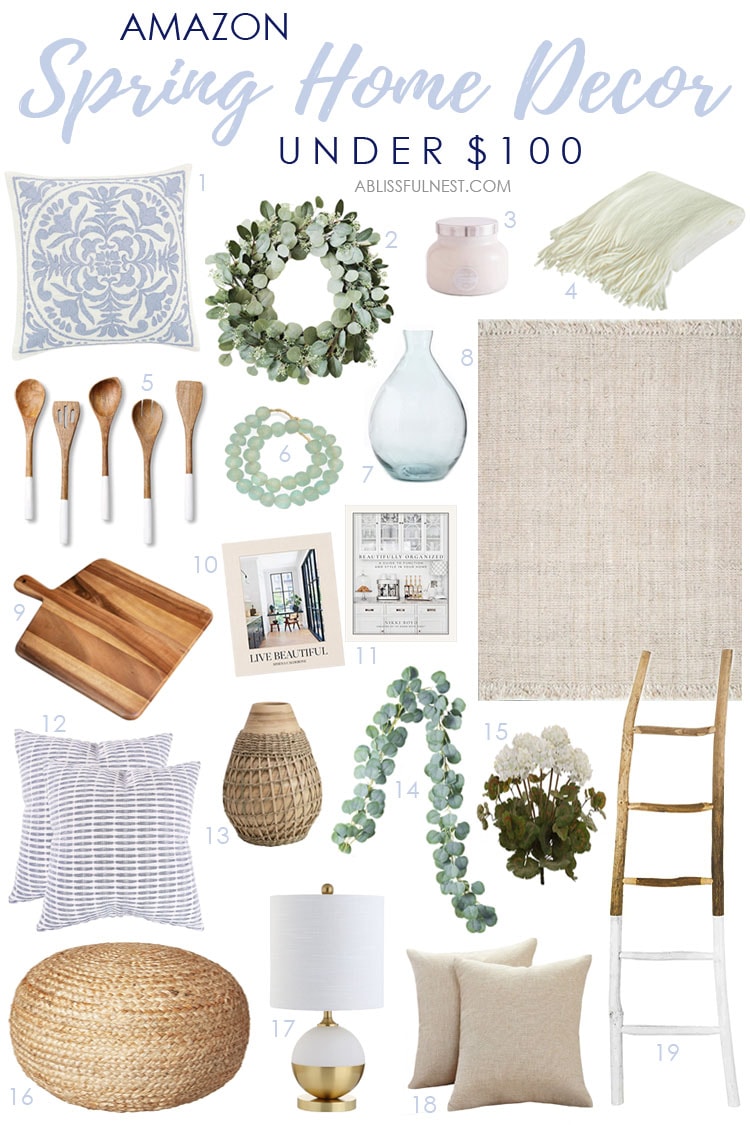 Spring Home Decor Under $100 - A Blissful Nest