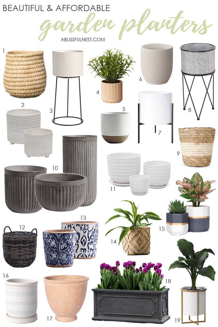 Beautiful and Affordable Garden Planters