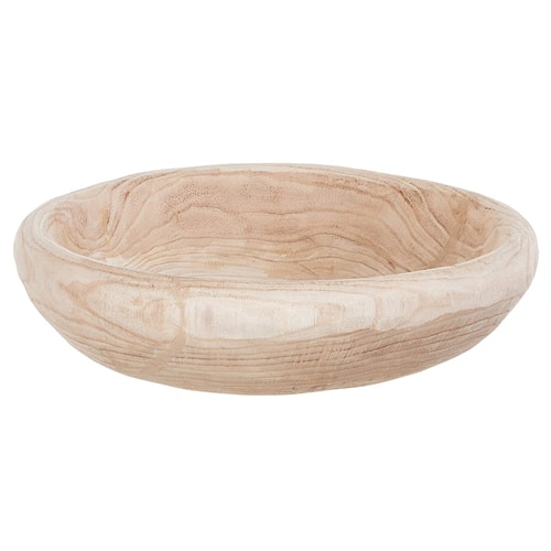 This decorative wood bowl is a perfect piece of decor to add to your kitchen this spring! #ABlissfulNest