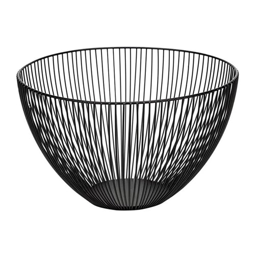 This black wire fruit basket is a useful and beautiful piece of decor to add to your kitchen! #ABlissfulNest