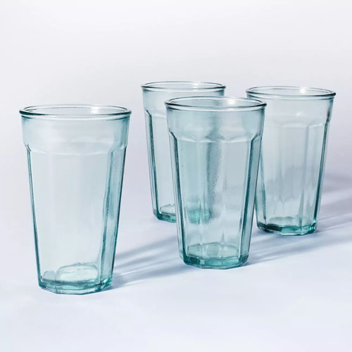 These glass tumblers are so affordable and perfect for outdoor dining this spring and summer! #ABlissfulNest