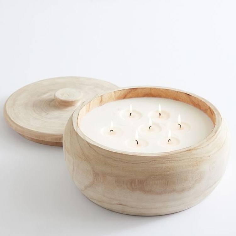 This wooden citronella candle is a must have for your patio this spring and summer! #ABlissfulNest