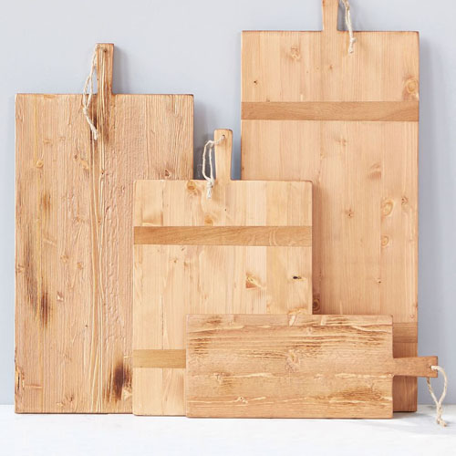 These reclaimed wood charcuterie boards look beautiful in your kitchen when they're not in use, too! #ABlissfulNest