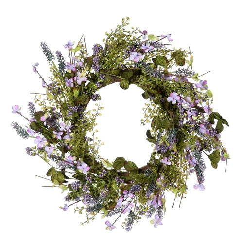 This lavender wreath is a gorgeous summer wreath for your front door! #ABlissfulNest